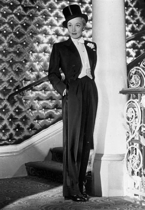 marlene dietrich in a tuxedo.